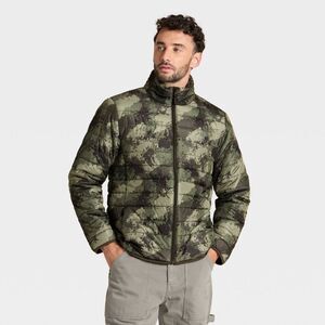 Goodfellow & Co - Men's Lightweight Puffer Jacket - Goodfellow & Co  Camo Green